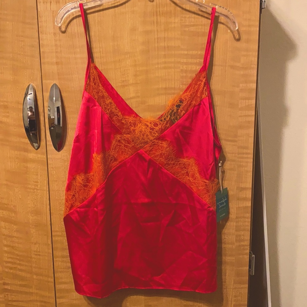 Pink & Orange Color Block Cami